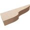 Ekena Millwork 3"W x 18"D x 6"H Thin Greensboro Rough Cedar Woodgrain TimberThane Corbel, Primed Tan CORUR03X18X06GRNRCPR - alternate 3